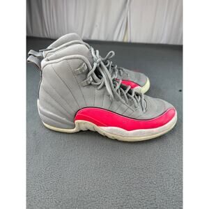 JORDAN 12 RETRO (GS) Size 6.5 Y Shoes‎ WOLF GREY PINK 510815-060 Womens 8